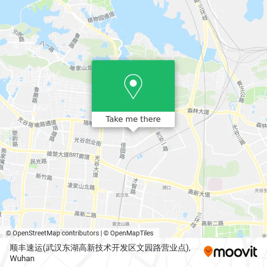 顺丰速运(武汉东湖高新技术开发区文园路营业点) map
