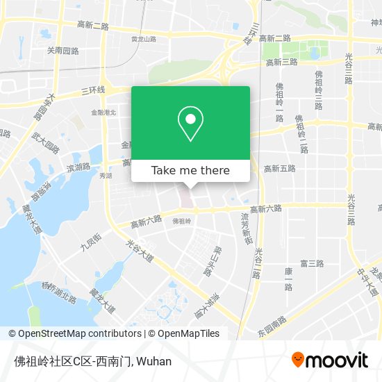 佛祖岭社区C区-西南门 map