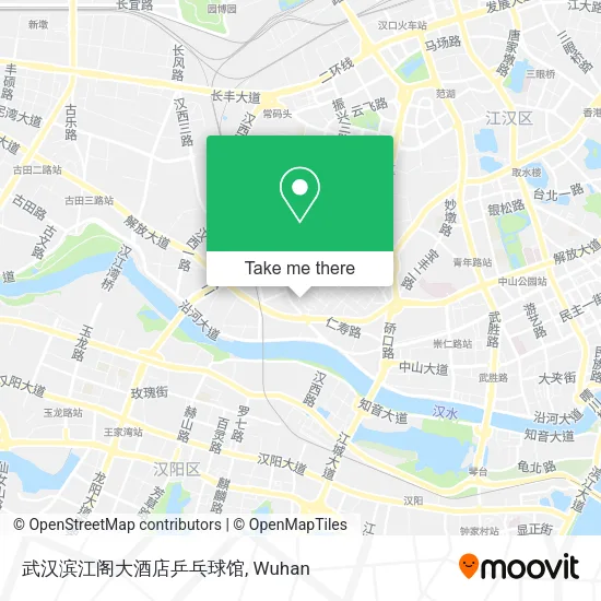 武汉滨江阁大酒店乒乓球馆 map