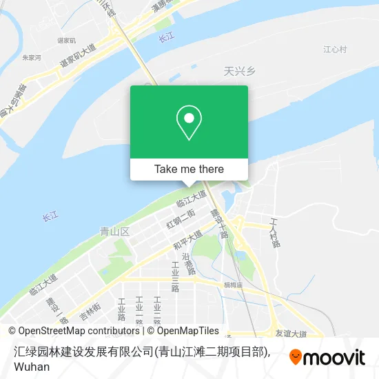 汇绿园林建设发展有限公司(青山江滩二期项目部) map