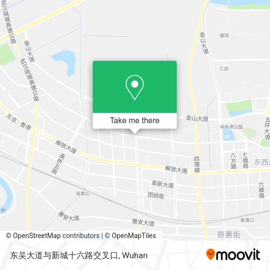 东吴大道与新城十六路交叉口 map