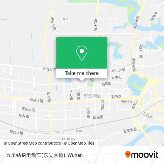 五星钻豹电动车(东吴大道) map
