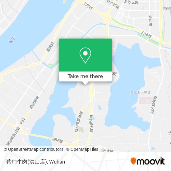 蔡甸牛肉(洪山店) map