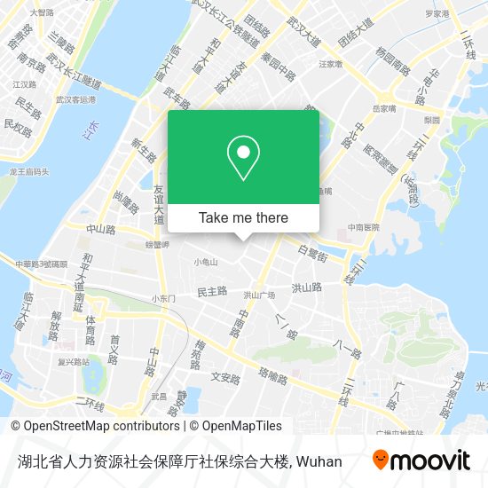 湖北省人力资源社会保障厅社保综合大楼 map