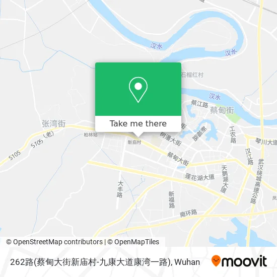 262路(蔡甸大街新庙村-九康大道康湾一路) map
