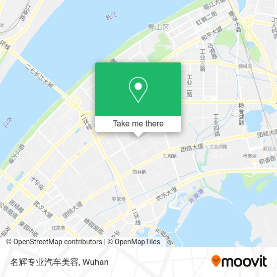 名辉专业汽车美容 map