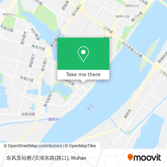 东风泵站桥/滨湖东路(路口) map