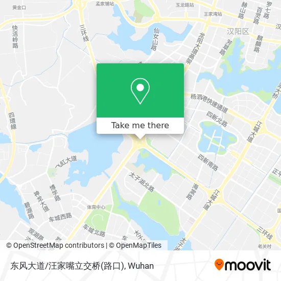 东风大道/汪家嘴立交桥(路口) map