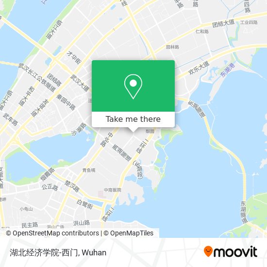 湖北经济学院-西门 map
