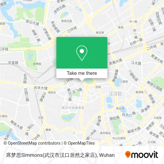 席梦思Simmons(武汉市汉口居然之家店) map