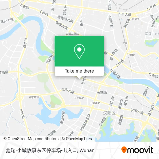 鑫瑞·小城故事东区停车场-出入口 map