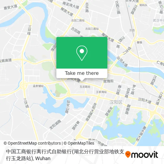 中国工商银行离行式自助银行(湖北分行营业部地铁支行玉龙路站) map