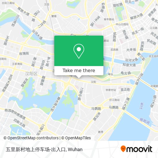 五里新村地上停车场-出入口 map
