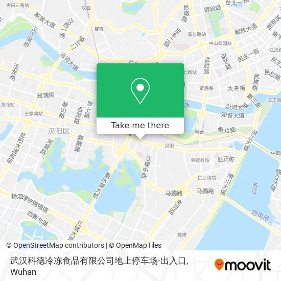 武汉科德冷冻食品有限公司地上停车场-出入口 map