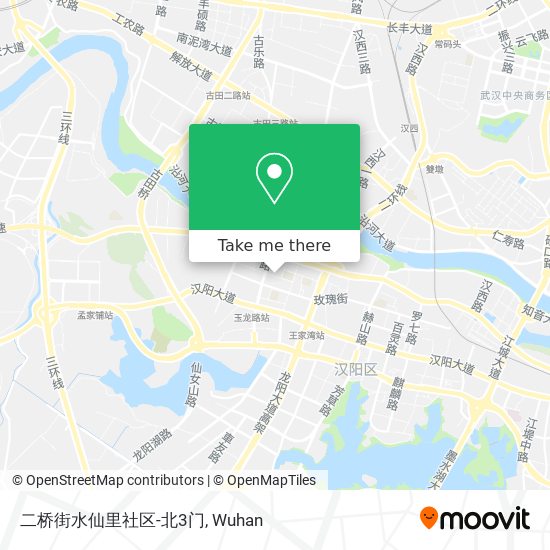 二桥街水仙里社区-北3门 map