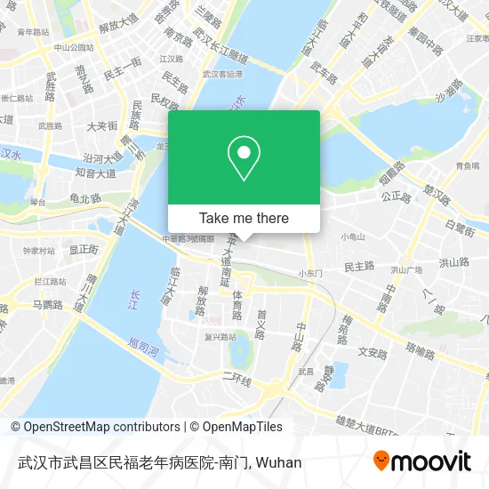 武汉市武昌区民福老年病医院-南门 map