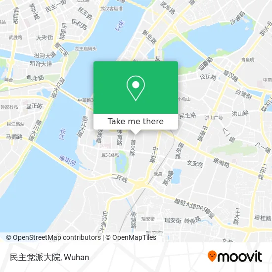 民主党派大院 map