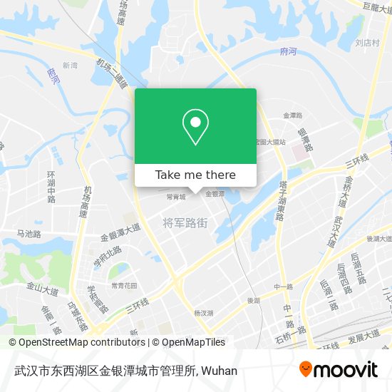 武汉市东西湖区金银潭城市管理所 map