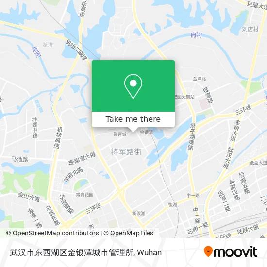 武汉市东西湖区金银潭城市管理所 map