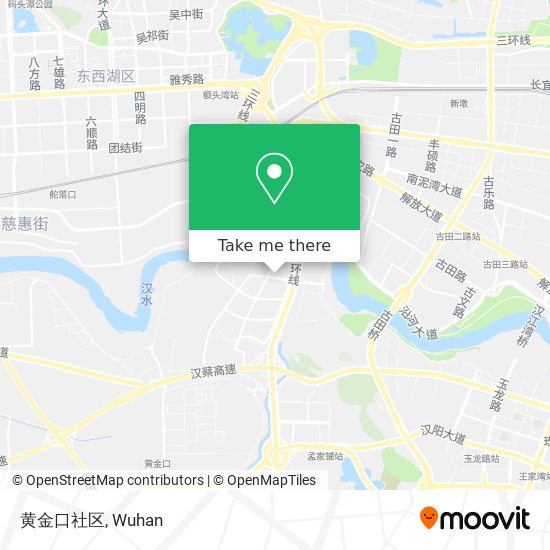 黄金口社区 map