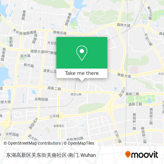 东湖高新区关东街关南社区-南门 map