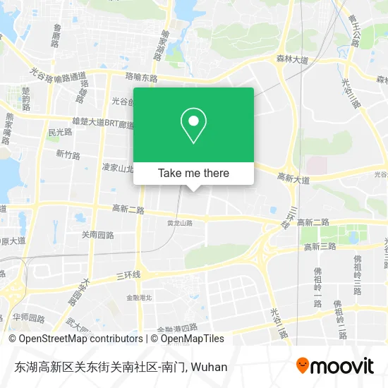 东湖高新区关东街关南社区-南门 map