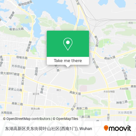 东湖高新区关东街荷叶山社区(西南1门) map