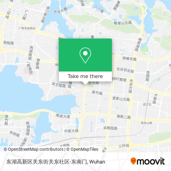 东湖高新区关东街关东社区-东南门 map