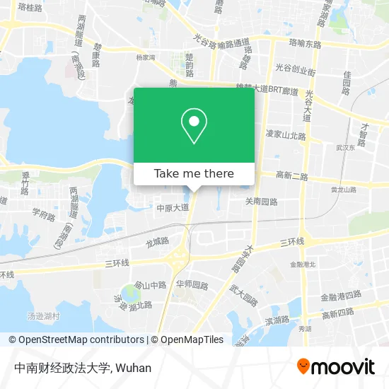 中南财经政法大学 map