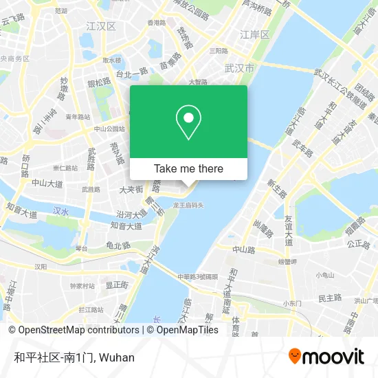 和平社区-南1门 map