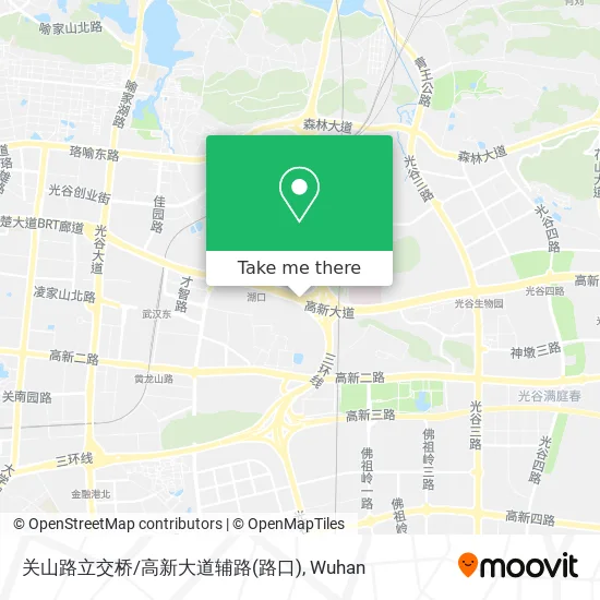 关山路立交桥/高新大道辅路(路口) map