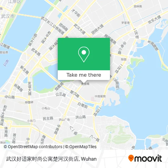 武汉好适家时尚公寓楚河汉街店 map