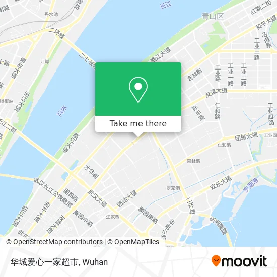 华城爱心一家超市 map