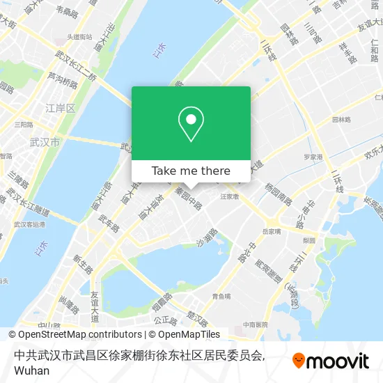 中共武汉市武昌区徐家棚街徐东社区居民委员会 map
