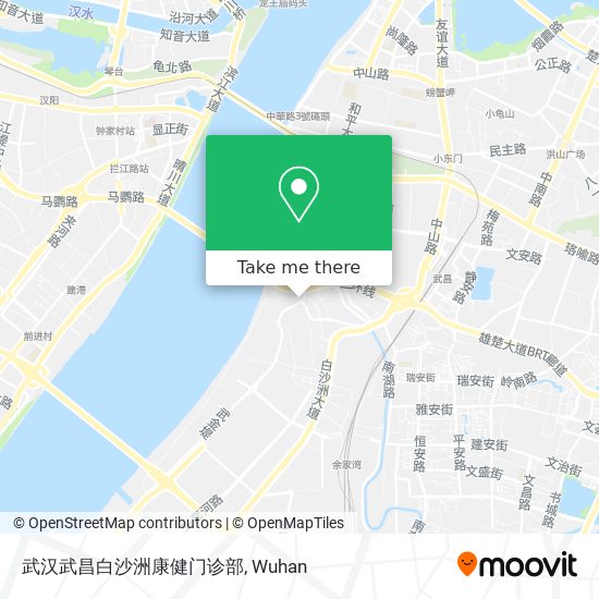 武汉武昌白沙洲康健门诊部 map