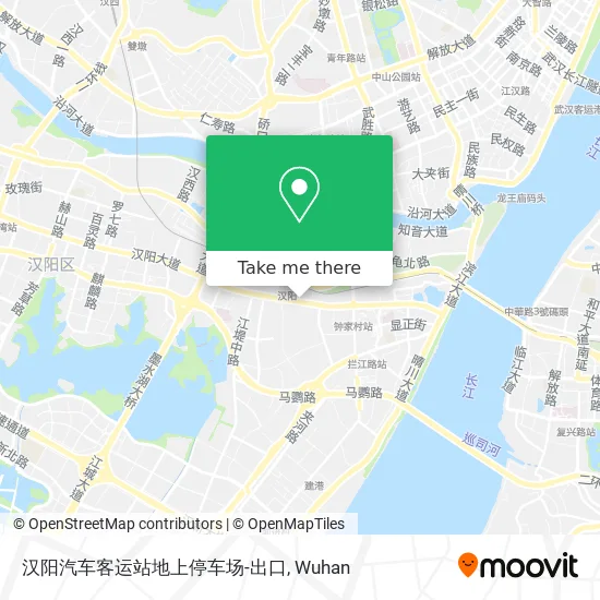 汉阳汽车客运站地上停车场-出口 map