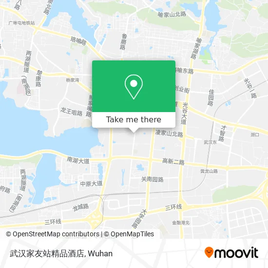 武汉家友站精品酒店 map