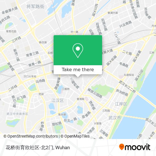 花桥街育欣社区-北2门 map