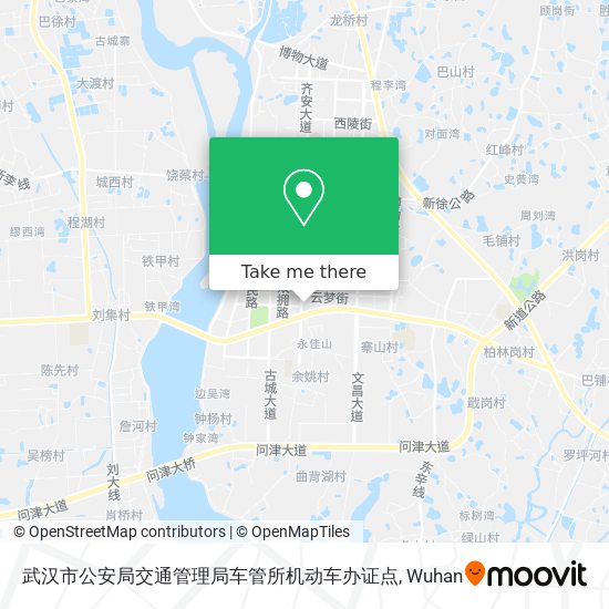 武汉市公安局交通管理局车管所机动车办证点 map