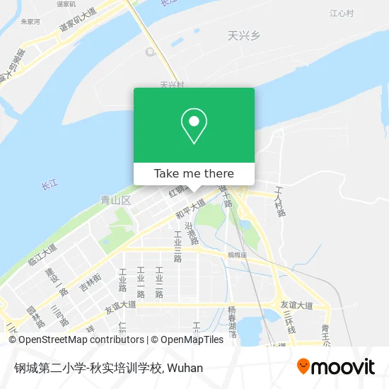 钢城第二小学-秋实培训学校 map