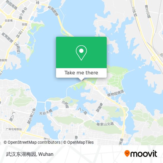武汉东湖梅园 map