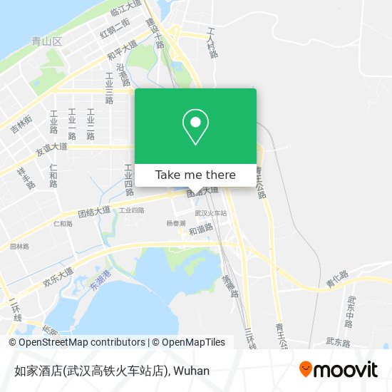 如家酒店(武汉高铁火车站店) map