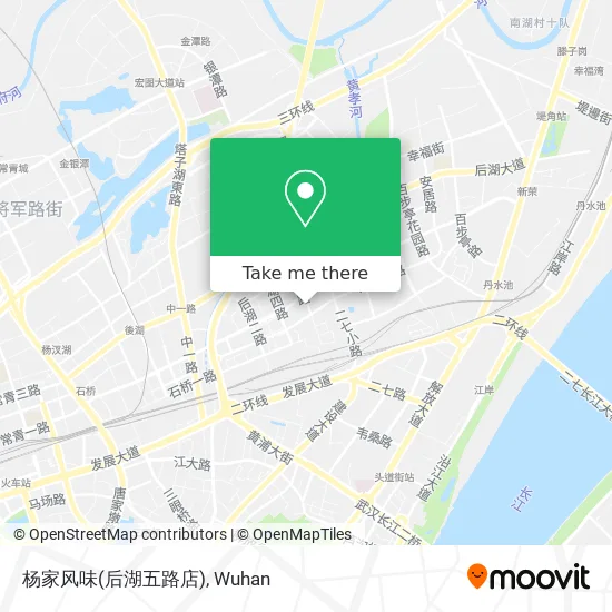 杨家风味(后湖五路店) map