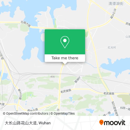 大长山路花山大道 map
