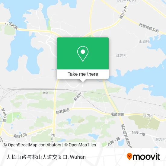 大长山路与花山大道交叉口 map