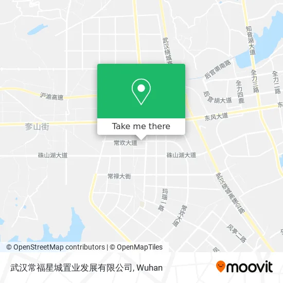 武汉常福星城置业发展有限公司 map