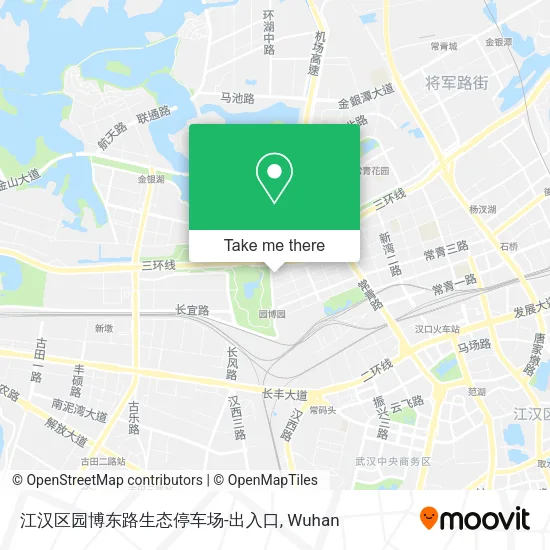 江汉区园博东路生态停车场-出入口 map