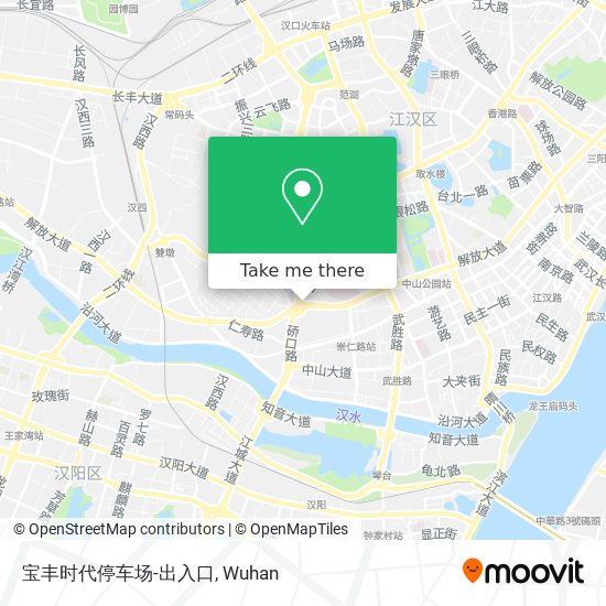 宝丰时代停车场-出入口 map