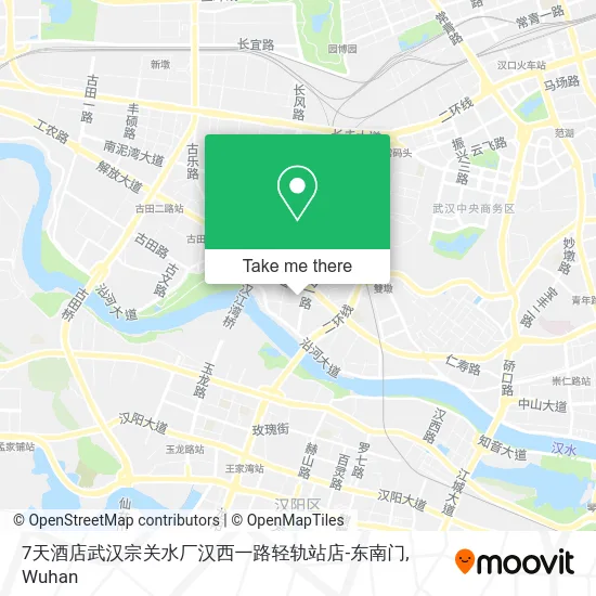 7天酒店武汉宗关水厂汉西一路轻轨站店-东南门 map