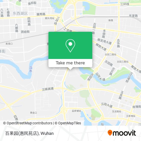 百果园(惠民苑店) map